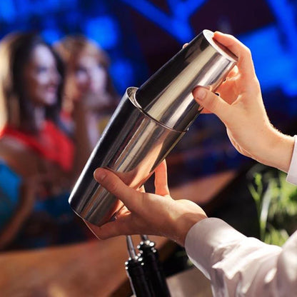 1/6/9/11pcs Boston Shaker Professional Stainless Steel Bartender Wine Cup Cocktail Mixer Martini Cocktail Shaker Bar Set