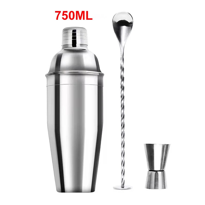 3/6pcs Cocktail Shaker Stainless Steel Bartending Tools Margarita Mixer Drink Shaker Martini Sharker Bartender Kit