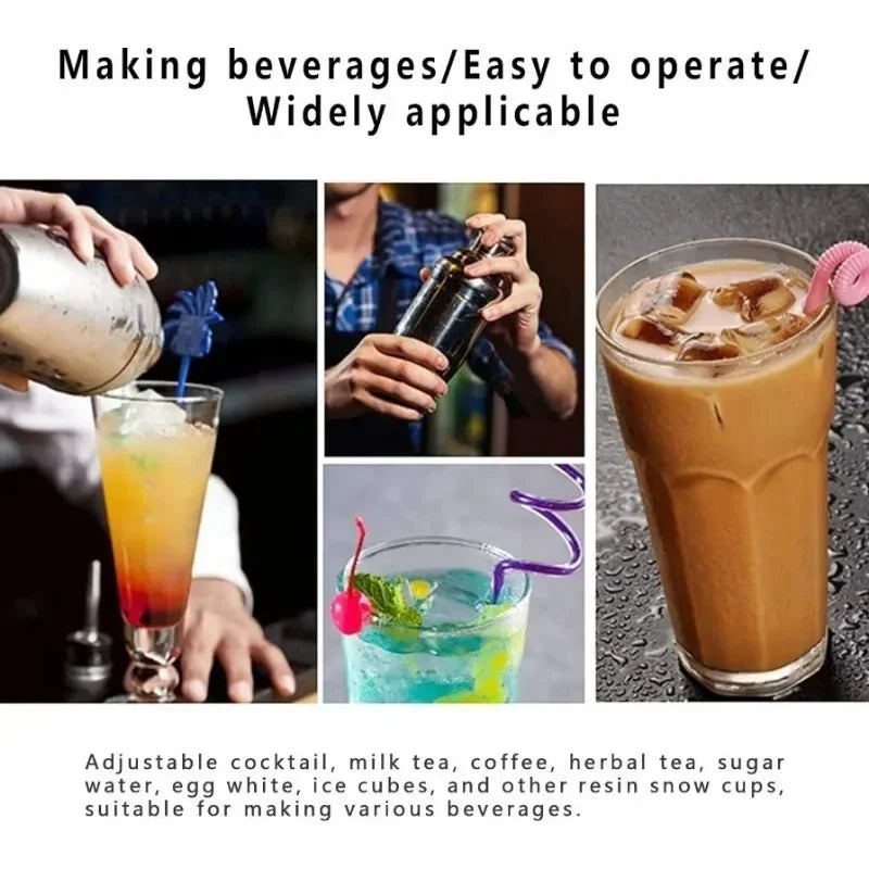 500/700ML Plastic Cocktail Shaker Transparent Shake Cups with Scale Wine Drink Mixer Shake Bottles Portable Bar Kitchen Utensils